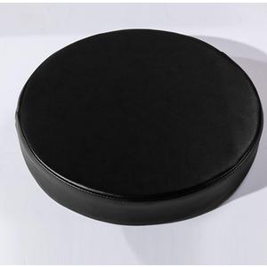 Padded 35 cm   Round Bar Stool Seat Cover Cushion, Foam Padded Floor Seating Pads with Zipper Waterproof for Kitchen Dining Room Patio Garden(Black