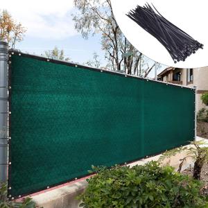 Royal Shade 4' x 50' Green Fence Privacy Screen Windscreen Cover Netting Mesh Fabric Cloth - Cable Zip Ties Included (We Make Custom Size)