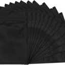 100 Pack Smell Proof Bags 3 x 4 Inch Resealable Mylar Bags Foil Pouch Flat Bag with Clear Window Black