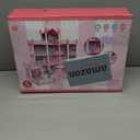 Doll House, Dream Dollhouse for Girls Pretend-Play DIY Dollhouse Kit - 4-Story 11 Rooms Playhouse with 4 Dolls Toy Figures, Furniture and Accessories Set Gift Toy for Kids Ages 3 4 5 6 7 8+