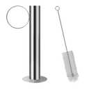 Stainless Steel Maple Syrup Hydrometer Test Cup for Sap Processing with Cleaning Brush, 10-Inch Test Cup for Precision Density Readings