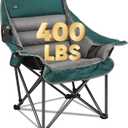 Northroad Oversized XL Padded Camping Chair w/Cell Phone Holder, Large Camp Lounge Chair, Foldable Lawn Chair w/Cup Holder,Carry Bag for Outdoor Hiking, Beach, Picnics, Heavy-Duty 400-lbs Capacity