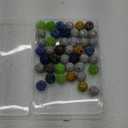 20mm Beads for Pens - 42 Pcs DIY Rhinestone Beads for Beadable Pens - Spacers for Beaded Pen Supplies - Glitter Acrylic Bubblegum Round Bling Bead for Keychains - Focal Bead for Bracelets (Colorful)