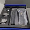 GLAKER Hair Clippers for Men,Professional Mens Hair Clippers Cordless Clippers for Hair Cutting,Precision Trimmer Kit Zero Gap Trimmer with LED Display 15 Guide Combs (Black+Gold)