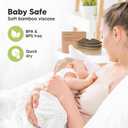 Organic Nursing Pads - 14 Washable Breast Pads for Breastfeeding, Wash Bag, Viscose Derived from Bamboo Reusable Nipple Covers for Breastfeeding Essentials, Soft & Absorbent(Coffee, XL 5.6")