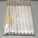 MOTOTO 8 Pack 33 Inch White Paper Umbrellas & 8 Pack 8inch Foldable Handheld Fans, Oiled Chinese Japanese White Parasols Umbrellas Paper Fans for DIY Painting, Wedding, Bridal Party, Ceiling Decor