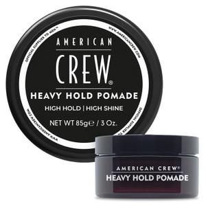 American Crew Men's Hair Pomade, Like Styling Gel with Heavy Hold & High Shine, Stocking Stuffer for Him, 3 oz (3 Ounce (Pack of 1))