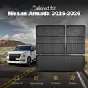 AOMSAZTO Cargo Liner Set Fit for 2025-2026 Nissan Armada/Infiniti QX80