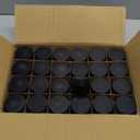 Glass Jars with Lids,Eco-Friendly Cosmetic Containers with Airtight Black Lids & Liners, Multi-Color Options for Cream, Lotion, Body Butter, DIY Skincare Travel Jars (Amber, 2oz)