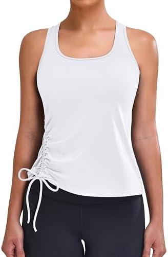 Blooming Jelly Womens Workout Tank Tops Sleeveless Running Athletic Shirts Drawstring Racerback Gym Clothes 2025 XL