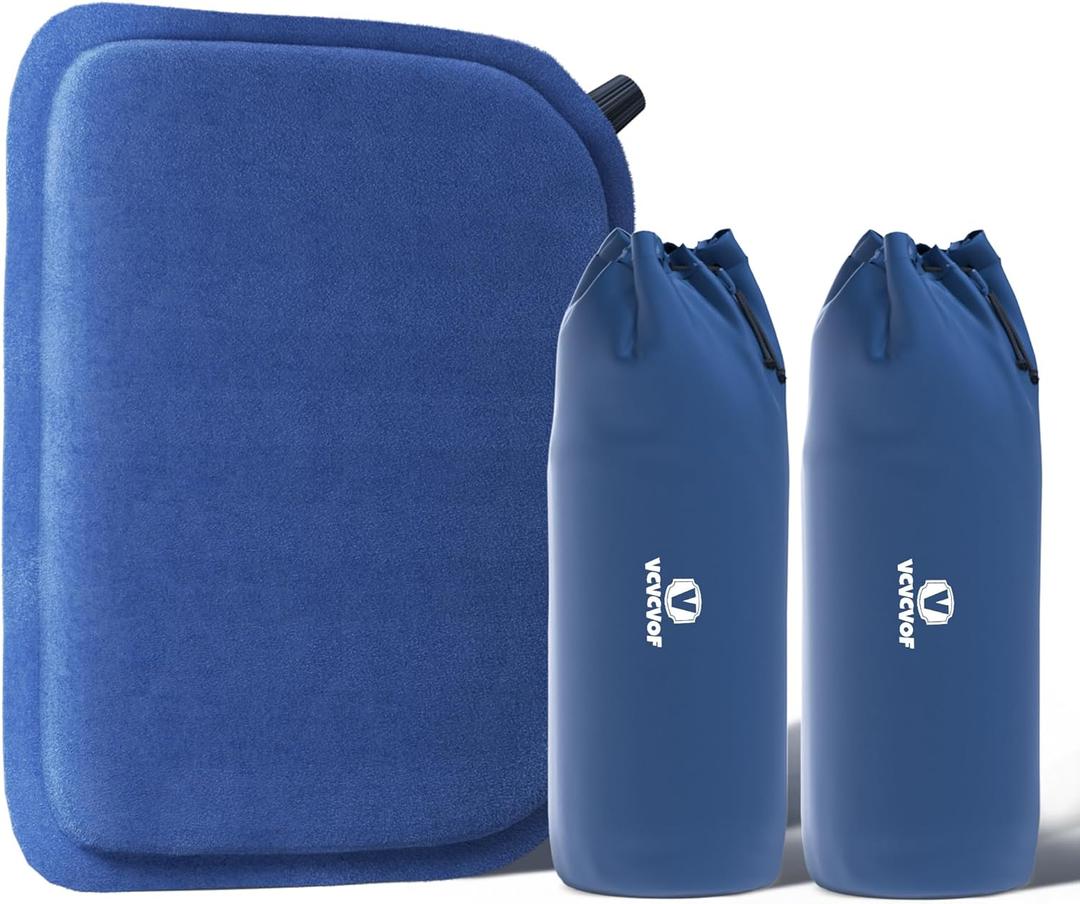 Stadium Bleacher Seat with Foam-Backed Support Extra-Wide Bleacher Chair with High-Density Padded CushionPortable Folding Stadium Chair (2-PCS, Army Blue)