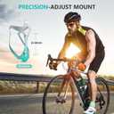 Bike Water Bottle Holder Bicycle Cage for Mountain Road MTB Gravel Adult Bikes Cycling Universal Carrier Rack 2 Pack Aluminum Alloy Ultralight Kettle Drink Accessories Greenish Cyan