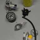 TRX300 Carburetor for Honda 300 TRX300FW Fourtrax Carb ATV 1988-2000 with Parts Air filter& Oil filter Spark Plug Choke Cable Valve Plunger Kit