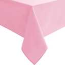 Hiasan Pink Tablecloth for Square Tables - Waterproof and Spillproof Washable Fabric Table Cloth for Dining Room Kitchen Party, 70 x 70 Inch