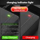 36V Lithium Battery Charger, ETL Certified 42V 2A Charger for Electric Scooter Hoverboard Ebike, Compatible with Gotrax,Jetson,Ninebot,Volpam,Segway, Sisigad,Hover 1 (for 36V Lithium Batteries only)