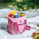 GLORIEROO Pastel Lunch Box Women | Insulated Waterproof Leakproof Lunch Bag Cooler | Adjustable Strap | BPA-Free
