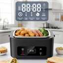 Electric Lunch Box, 2026 Upgraded 1.2L Cordless Heated Lunch Box,24000mAh Battery Powered Food Warmer with Timer, 5-Sided Heating, Leakproof, for Office, Outdoors & Truck