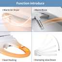 KERDE Electric Bidet Toilet Seat,Bidets For Existing Toilets,Rlongated,One-click Intelligent Operation, Warm Water Cleaning,Slow Close,Seat Cushion Keep Constant Temperature In Winter (Armrest)