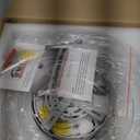 O'NEELDY Modern LED Chandeliers White Pendant Light Fixture 3 Ring Flush Mount Chandeliers with Adjustable Hanging Cord for Bedroom,Kitchen, Island Cafe