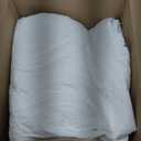 WDCOZY 100% Cotton Quilt Oversized King Size Bedspread, Pre-Washed 3-Piece Lightweight Soft Coverlet Set with 2 Pillow Shams, Modern Neutral Design Design All Season Bedding Set, White (California King (118"x106"))