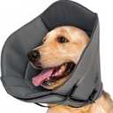 Dog Cats Cotton Anti Licking Bites Protective Collar Light Weight Comfortable Washable Prevents Wound Licking Washable Collar, Size L