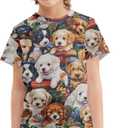 WELLFLYHOM Kids Tshirts Girls Boys Short Sleeve Crewneck Tees Shirts Casual Sport Pullover Tops Size 3-16 Years