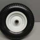 13" 5.00-6 Flat Free Solid Polyurethane Tire and Wheel Replacement, 1 Pack PU Airless Tire with 3/4" Bearing 3" Centered Hub for Wheelbarrow/Golf Car/Turf Equipment/Utility Vehicles, 1 Pc
