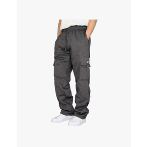Men's Cargo Sweatpants Casual Fleece Joggers Loose Fit Open Bottom Athletic Pants for Men with Pockets Medium