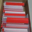 Fulmoon 100 Pcs Sign Holder, Adhesive Base Sign Holders Multiple Uses for Counters, Warehouses, Base Holders with Strong Adhesive (1*6in)