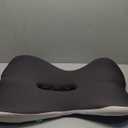 Celinva Orthopedic Cushion Seat Cushions for Sciatica Soothe+ seat Cushion Ergonomic Non Slip Memory Foam Seat Skin with Back Support for Car & Office, Lumbar Support (Dark Grey-b)