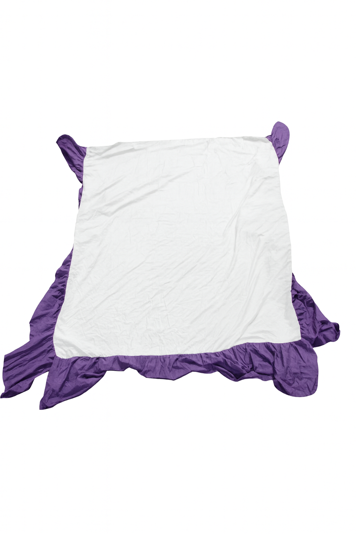 Bed Skirt Queen Size Ruffled Bed Skirt with Split Corners, Queen Bed Skirt 14 Inch Drop, Queen Size Bed Skirt Khaki for Ruffled Bed Skirt with Split Corners, Bed Skirt Queen Size, Color White Purple