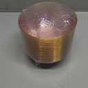 I00000 30 Pack 12 Ounce Pink Plastic Bowls Hammered Clear Bowl with Gold Rimmed, Heavy Duty Disposable Bowl Set,Elegant Salad/Dessert/Ice Cream Small Bowls for Valentine's Day Party, Weddings