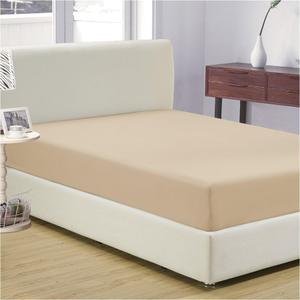 Mellanni Full Fitted Sheet - Iconic Collection Bedding Sheets with up to 16 inch Deep Pocket - Soft & Cooling - Fade & Stain Resistant - 1 PC (Full, Beige)