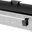 Royal Gourmet PD2300L Griddle Hard Cover with Rear Brackets for 24 Inch Tabletop Griddle, Grill Griddle Accessories for Outdoor Barbecue Cooking, Black