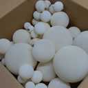 60PCS Christmas Velvet Ball Ornaments 4 Sizes Velvet Balls Bulk Flocked Shatterproof Decorations for Holiday Xmas Tree Decor (White)