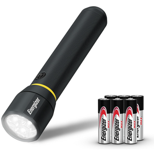 Energizer LED Flashlight Vision PRO, Ultra Bright 1000+ Lumens, IPX4 Water Resistant, Aircraft-Grade Aluminum LED Light, Rugged Metal Flash Light for Outdoors, Emergency Power Outage, Black