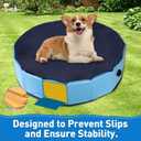 Foldable Duck Pool, Portable Hard Plastic Duck Pond Tub, Collapsible Duck Pools for Pet Ducks, Dogs and Cats Indoor & Outdoor Use, Hard Shell, Easy to Clean and Store