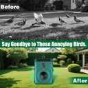2026 New Solar Ultrasonic Bird Repellent Devices Bird Repeller Outdoor Bird Deterrents for Outside IP65 Pigeon Repellent Woodpecker Goose Deterrent for Patio Rooftops Porch Balconies(2)