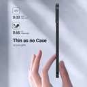 TORRAS Slim Fit for iPhone 12 Pro Max Case Ultra-Thin Cover with Non-Slip Grip & No Fingerprint Hard Plastic Super Slim Phone Case for iPhone 12 Pro Max Phone Case 6.7 inch, Space Black