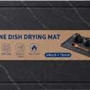Black Stone Drying Mat for Kitchen Counter 24"x16” Soapstone Drying Mat
