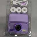 Kids Instant Digital Cameras for Boys and Girls, 1080P HD Dual-Lens Selfie Digital Camera with Print Paper & 32G Card, Christmas Birthday Gifts Toys for Toddler and Teenagers Age 3-16 Years Old (Purple)