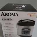 AROMA Digital Rice Cooker, 4-Cup (Uncooked) / 8-Cup (Cooked), Steamer, Grain Cooker, Multicooker, 2 Qt, Stainless Steel Exterior, ARC-914SBD
