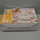 Baby Play Gym, Thickened and Non Slip Activity Mat, 5 Developmental Zones Tummy Time Mat with 5 Detachable Sensory Toys for Motor Skills, Baby Essentials Shower Gift Box(Bear)