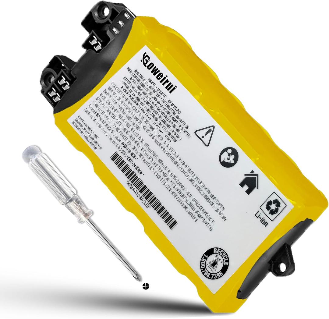 XFBT620 Battery Replacement for Shark IX141 IX140 IX142 IZ140 IZ140C IZ141C IZ142 UZ145 Cordless Vacuum Cleaners Rocket Pet Stick Rocket Pro, Lithium Ion Battery