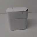 CTIME Touchless Automatic Bathroom Trash Can with Lid - 3 Gallon Slim Motion Sensor Garbage Can for Bedroom, Kitchen, Office - White (6" W x 11" L x 13" H)