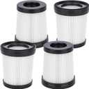Vacuum Filter Replacement For Fabuletta FSV001/FSV101,Girnoor G160/G165, Lubluelu 202, Oraimo OSV-102, VacLife VL732/VL206,Besswin W26,Afoddon A300 Stick Vacuum Cleaners - 4 Pack