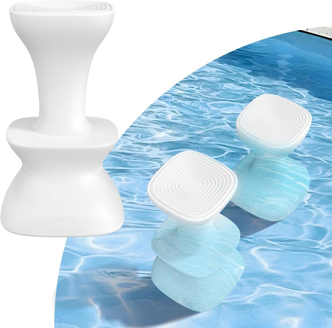 30" Pool stools for Underwater,Pre-Weighted Pool Stools with Adjustable Feet,Bar Seating Non-Float Design,Vinyl-Safe Pool Chairs for Inground Pools,Patio,Outdoor Poolside(1PC)