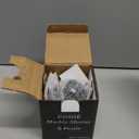 Marble Mortar and Pestle Set,Mushroom Shaped Pill Crusher and Spice Grinder,Manual Coffee Grinder,3.7 Inch,1/2 Cup