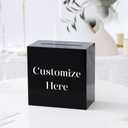 UNIQOOO Elegant White Acrylic Wedding Card Box, Large 10x10x5.5 inch | Wedding Receptions Wishing Well Money Box, Birthdays, Memory Box