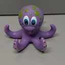 Nuby Floating Octopus Toy with 3 Hoopla Rings - Baby Bath Toy for Boys and Girls - 18+ Months - Purple (Pack of 1)